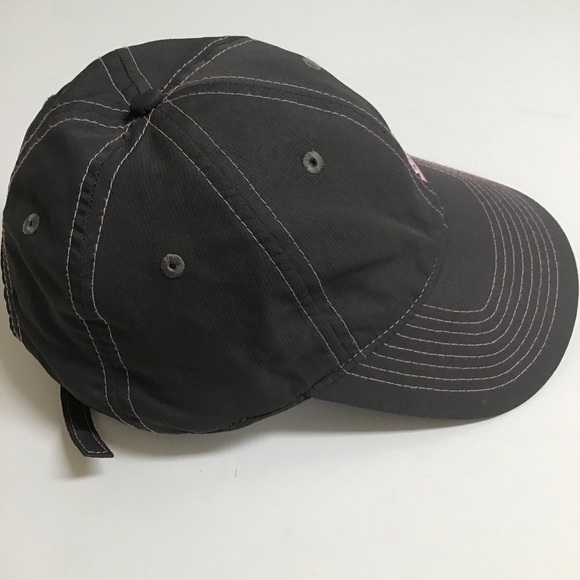 Deer Valley Ski Resort Hat Gear Cap Gray Pink Contrast Stitch Adjusts Vintage - Picture 9 of 11